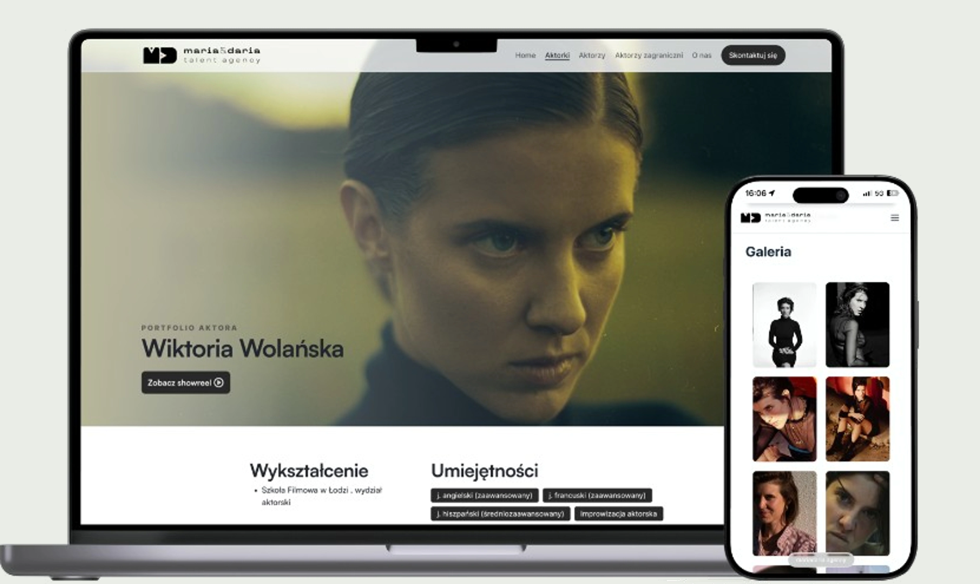 Maria & Daria — device mockup